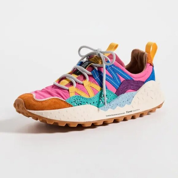 NEW FLOWER MOUNTAIN Washi Sneakers in Orange/green for women 825 12m7 - Picture 6 of 11